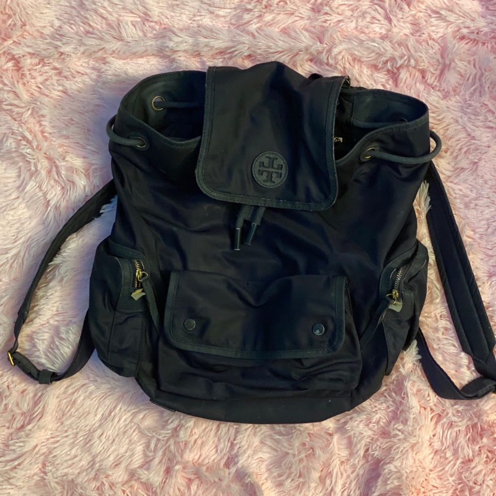 Tory Burch Navy Bookbag